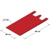 TAHD070 Mikroténové HDPE tašky červené, 30x40cm  - 