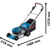 06008C8003 Bosch Akumulátorová kosačka na trávu GRA 18V2-46 Professional s ultra-rýchlou nabíjačkou, 2x aku ProCORE 12,0 Ah  - 3