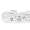 1V228 Solight sada LED vianočných gulí s hviezdami, veľ. 8cm, 6ks, 30LED, časovač, tester, 3xAA 8592718025335 - 1
