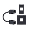 PP128-RJ45 Solight RJ45 Cat6 doplnkový modul pre vstavané zásuvky série PP128 8592718041502 - 2