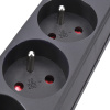 PP08 Solight predlžovací prívod, 3 zásuvky, čierny, 2m 8595092108328 - 3