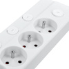 PP160 Solight predlžovací prívod 6 zásuviek, 2m, 3 x 1mm2, biely, 6+1 vypínač 8592718036423 - 3