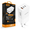 CHPD0026 Inteligentná sieťová nabíjačka ALIGATOR GaN, Power Delivery 65W, 2xUSB-C, 1xUSB-A, biela 8596426105921