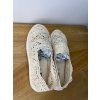 Dámské krajkové slip-on espadrilky na platformě