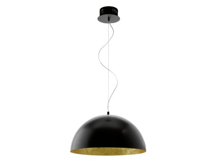 1818 led stropni zavesne svitidlo gaetano eglo cerna a zlata ocel a plast 1xled 24w