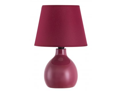 2264 stolni lampa ingrid rabalux bordo keramika a textil 1xe14 40w