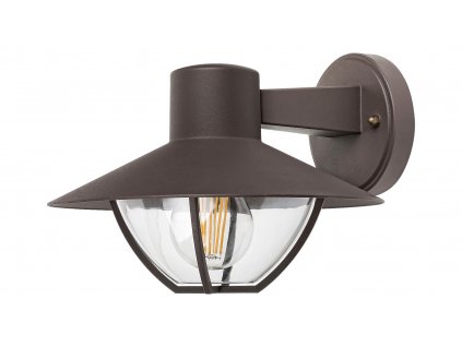 2432 venkovni svitidlo nastenne almada rabalux hneda hlinik a plast 1xe27 10w ip44