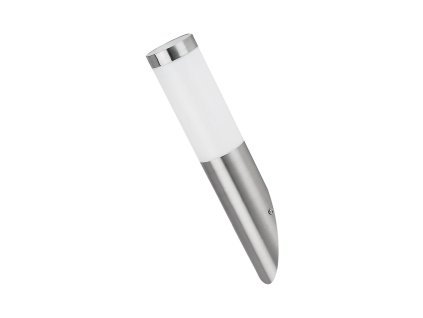 2438 venkovni svitidlo nastenne inox torch matny chrom ocel a plast 1xe27 25w ip44