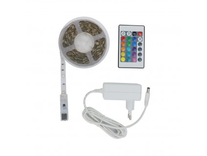 LED pásek  4000K+RGB, IP44, 5m, RABALUX, 79022