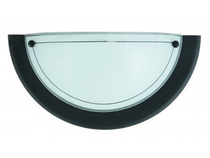 Nástěnné svítidlo 1/2 UFO RABALUX, černá, ocel a sklo, 1xE27/60W 5163