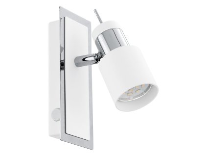 375 bodove svitidlo davida eglo bila a chrom ocel 1xgu10 5w