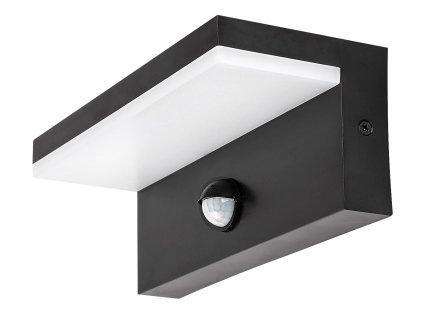 Svítidlo venkovní nástěnné ZARAGOZA černé 9W 1000lm CCT senzor IP54 77115