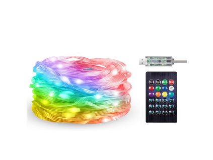 LED pásek BIRI 2,8W RGB 10M Smart/dálkový ovladač IP44 77124