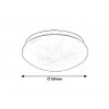 2168 2 led interierove svitidlo lucas rabalux bila ocel a plast 1xled 24w
