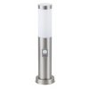 2414 venkovni svitidlo stojaci inox torch rabalux matny chrom ocel a plast 1xe27 25w ip44 senzor