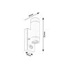 2462 2 venkovni svitidlo nastenne medina rabalux cerna plast 2xgu10 10w ip44 senzor