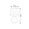 2559 2 stolni lampa wendy rabalux hneda keramika a textil 1xe14 40w