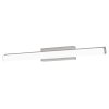 2661 2 led svitidlo nastenne silas rabalux chrom ocel a plast 1xled 12w ip44