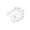 Svítidlo venkovní nástěnné ZARAGOZA bílé 10W 560lm CCT senzor IP54 77116