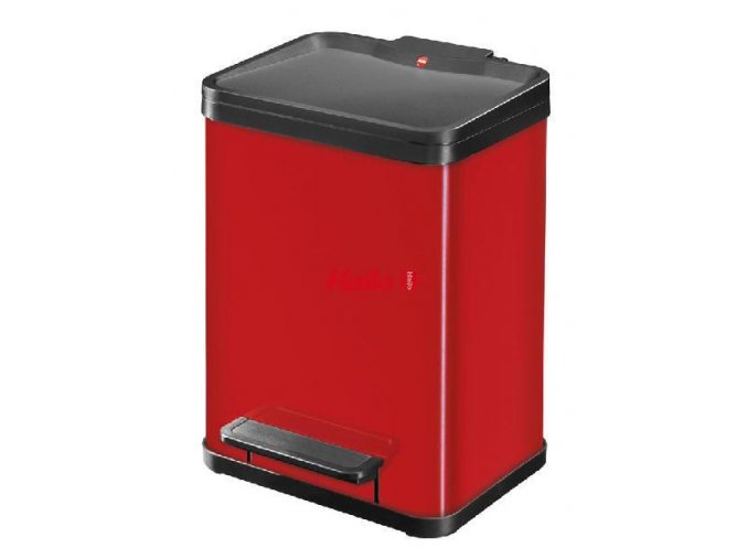 Koš na tříděný odpad Hailo Öko duo Plus M 2x9 litrů červený 0622-240