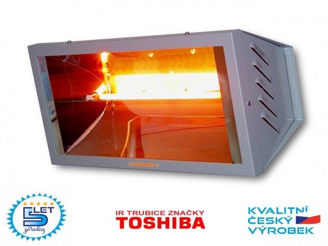 elektrické topidlo infrazářič AGIDA SUNLINE SP1500 stříbrný