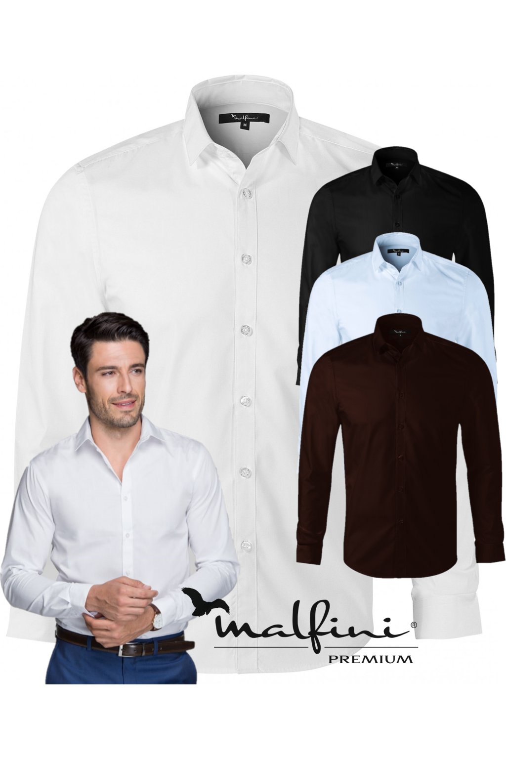 Dynamic 262 Košile pánská (Velikost S, Barva 00-Bílá)