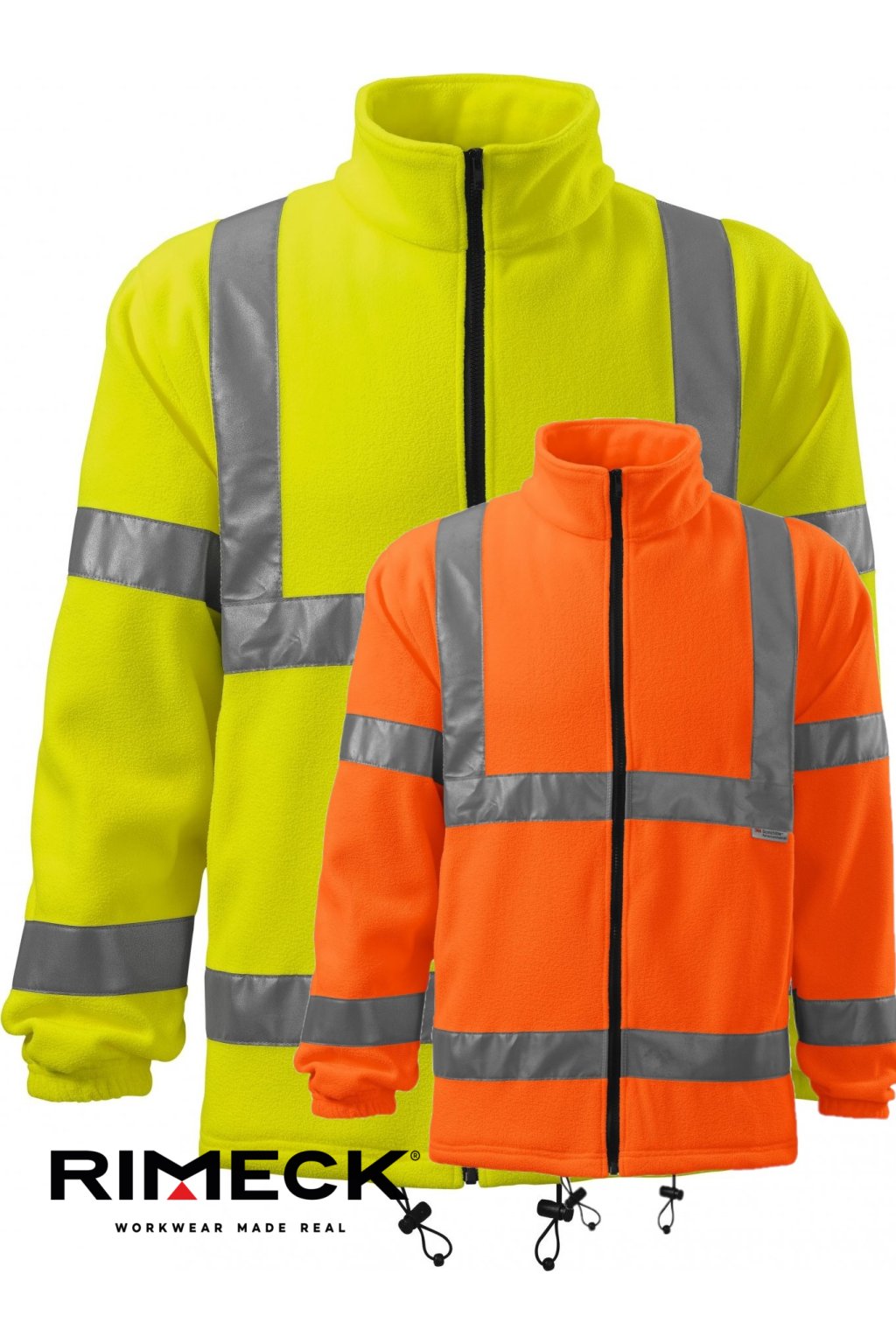 HV Fleece Jacket 5V1 Fleece unisex (Velikost M, Barva fluorescenční žlutá)