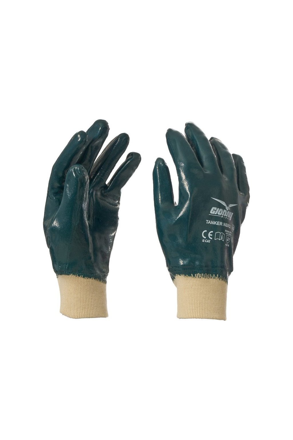 Máčené rukavice, TANKER NBR2 (Barva MODRÁ, Velikost 8)