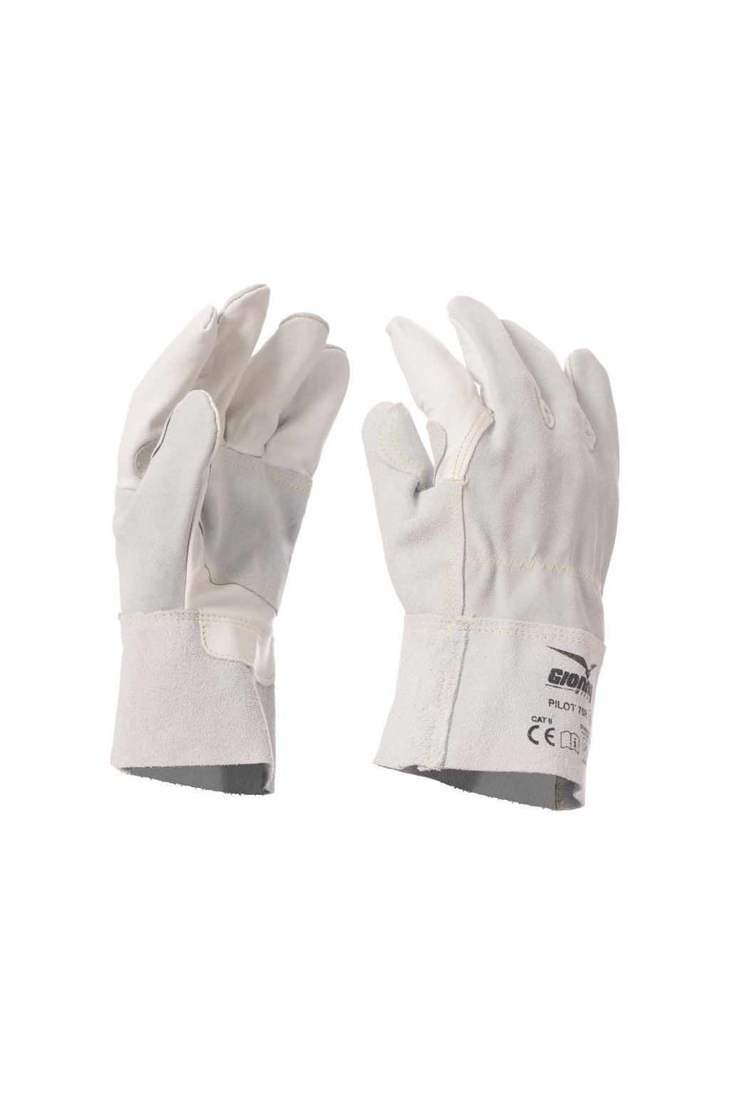 Kožené pracovní rukavice, PILOT 70R (Velikost 9, Barva LEDOVÁ)