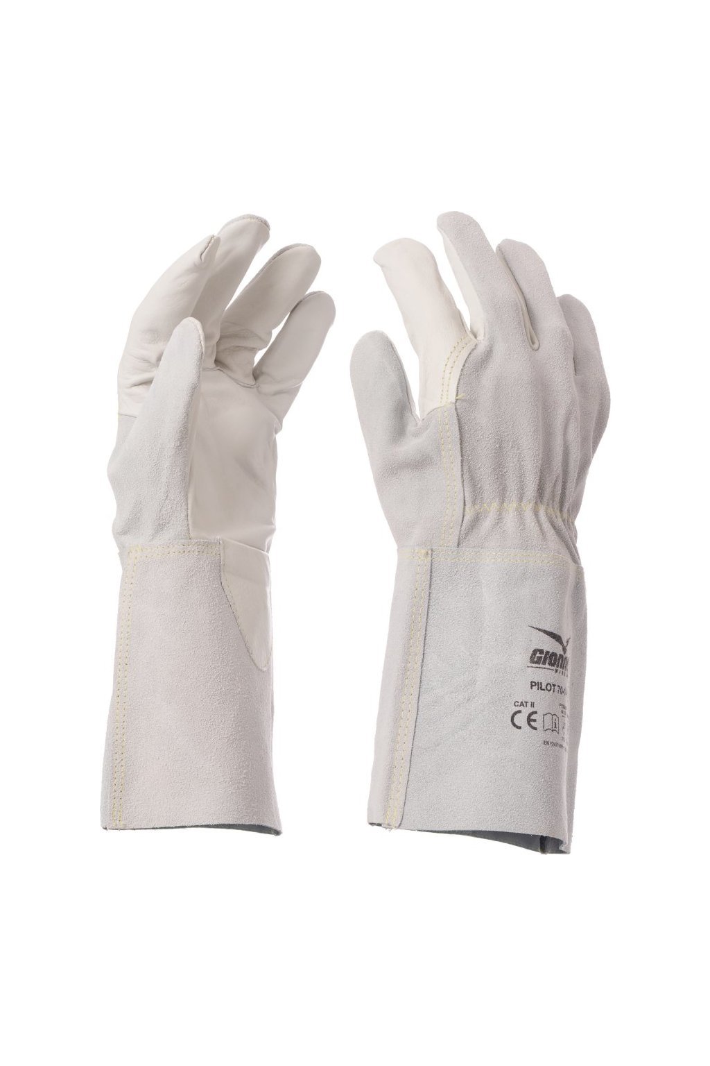 Svářečské rukavice, PILOT 70-14 (Velikost 9, Barva LEDOVÁ)