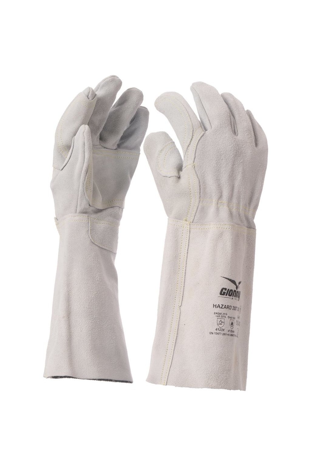 Svářečské rukavice, HAZARD 250T-20 (Velikost 9, Barva LEDOVÁ)