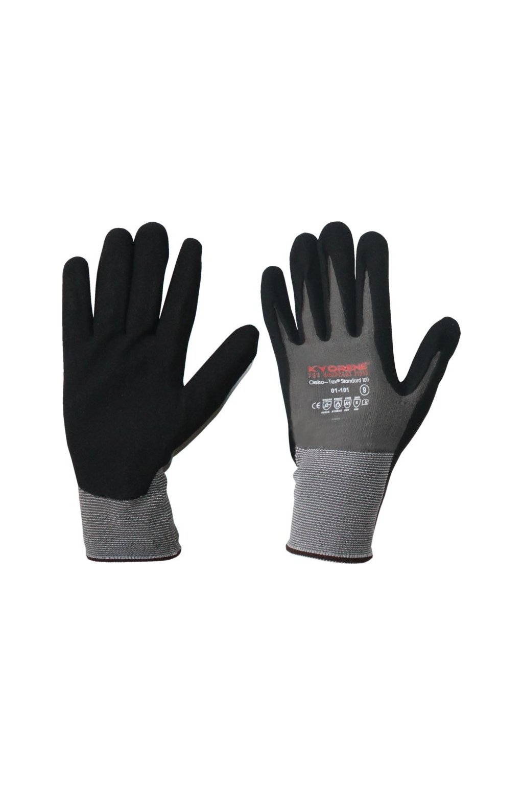 Protiřezné rukavice, 01-101 (Barva ŠEDÁ/ČERNÁ, Velikost 6)