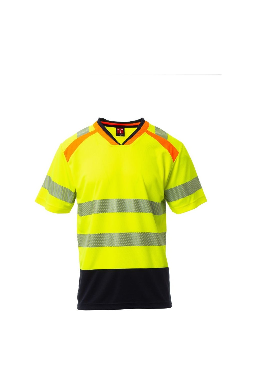 Reflexní pracovní tričko, ALLEY (Velikost XS, Barva ŽLUTÁ FLUO/NÁMOŘNICK)