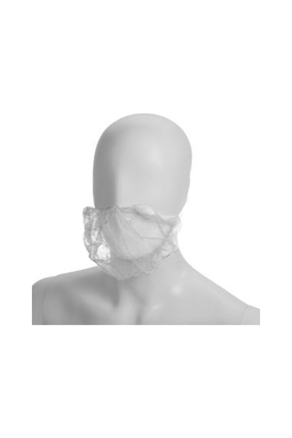 Potah na vousy jednorazovy z netkane textilie, PP-U-07 BEARD COVER (Barva BÍLÁ)