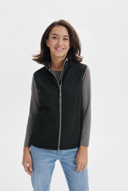Vision 516 Softshellová vesta dámská (Barva 01-černá, Velikost S)