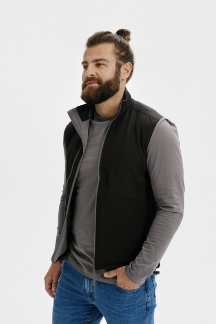 Vision 517 Softshellová vesta pánská (Barva 01-černá, Velikost M)