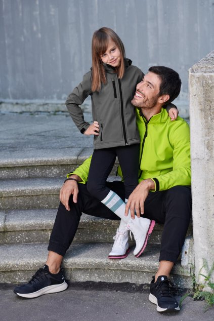 Performance 535 Softshellová bunda dětská (Barva 01-černá, Velikost 158 cm/12 let)