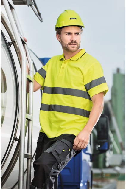 HV Runway 2V9 Polokošile unisex (Velikost S, Barva fluorescenční žlutá)