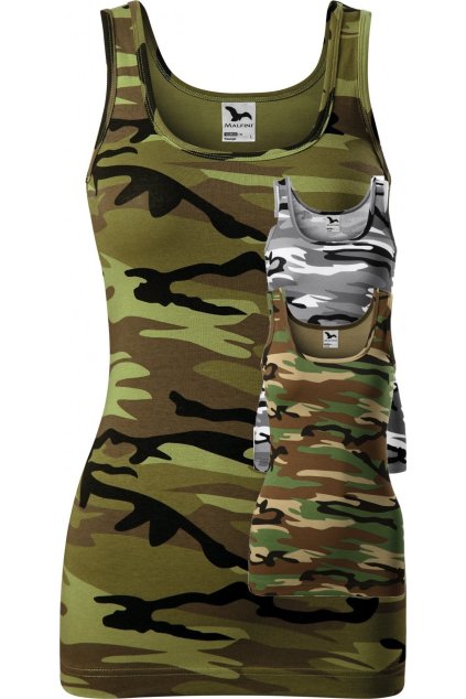 Camo Triumph C36 Tílko dámské (Velikost XS, Barva 32-camouflage gray)
