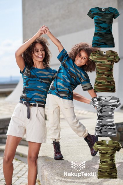 Camo Pure C22 Tričko dámské (Velikost XS, Barva 32-camouflage gray)