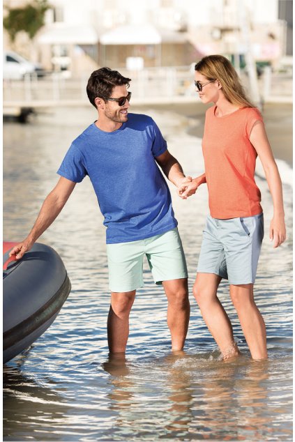 Fusion 163 Tričko pánské (Velikost S, Barva m1-černý melír)