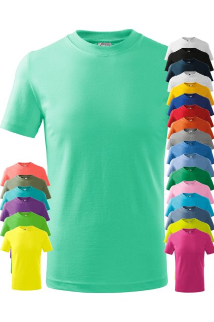 Basic Free F3X Tričko dětské (Barva 03-světle šedý melír, Velikost 158 cm/12 let)