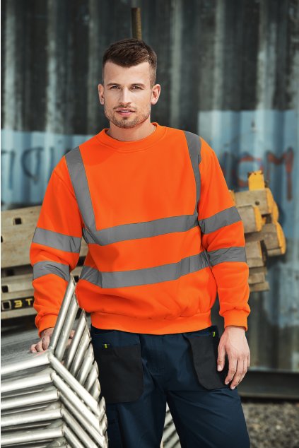 HV Essential 4V6 Mikina unisex (Velikost M, Barva fluorescenční žlutá)