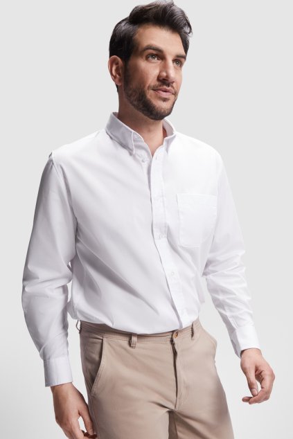 Pánská košile s dlouhým rukávem Aifos, Roly