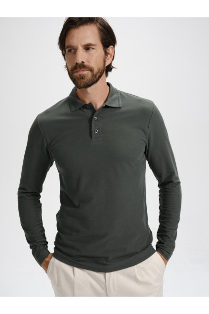 Pique Polo LS 221 Polokošile pánská (Velikost S, Barva 00-Bílá)