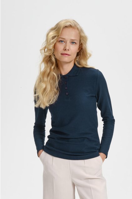 Pique Polo LS 231 Polokošile dámská (Barva 05-královská modrá, Velikost XS)