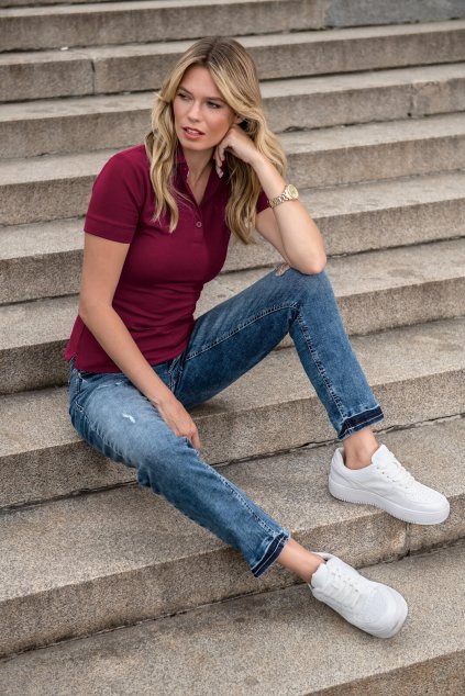 Prime (GOTS) 235 Polokošile dámská (Barva 01-černá, Velikost L)