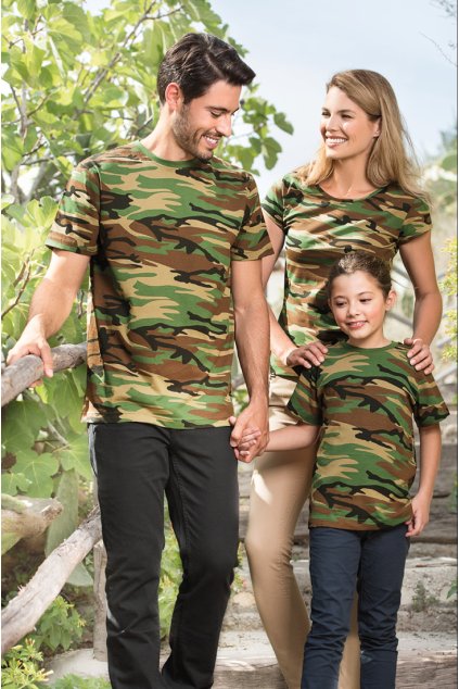 Camouflage 144 Tričko unisex (Velikost XS, Barva 32-camouflage gray)