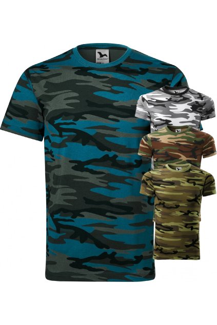 Camouflage 144 Tričko unisex (Velikost XS, Barva 32-camouflage gray)
