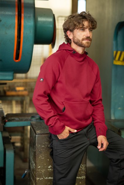 Vertex Hoodie W43 Mikina pánská (Velikost M, Barva 23-marlboro červená)